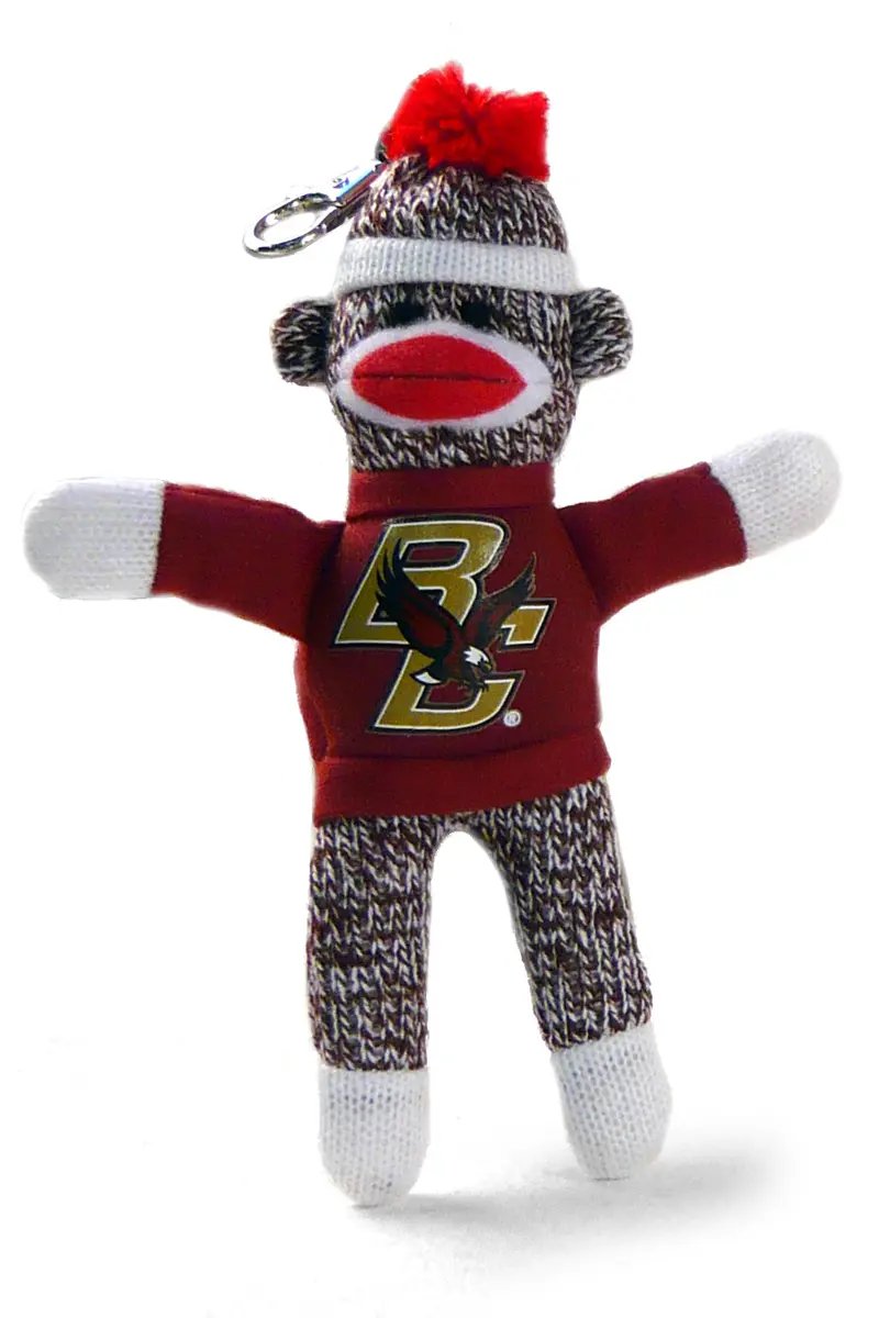 Boston College Sock Monkey Keychain – 4" Eagles Spirit Keychain 1