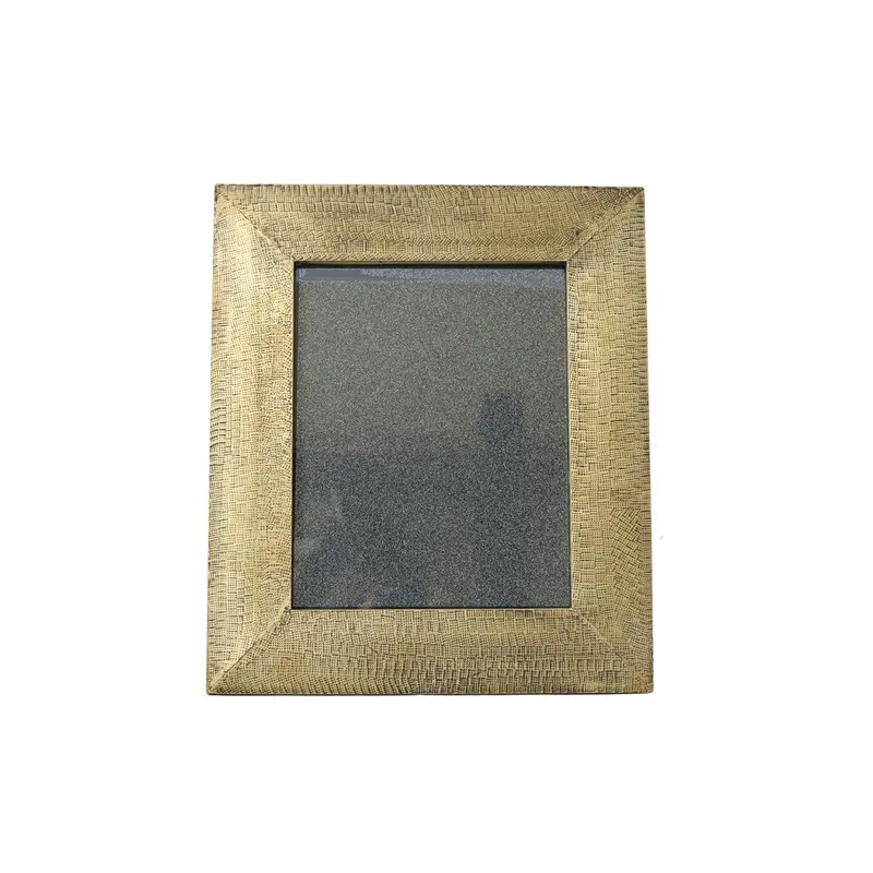 Brass-Clad Solid Wood Picture Frame 1