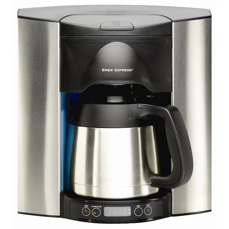 Brew Express 10-Cup Recessed Programmable Drip Coffee Maker – Space-Saving Built-In Design 1
