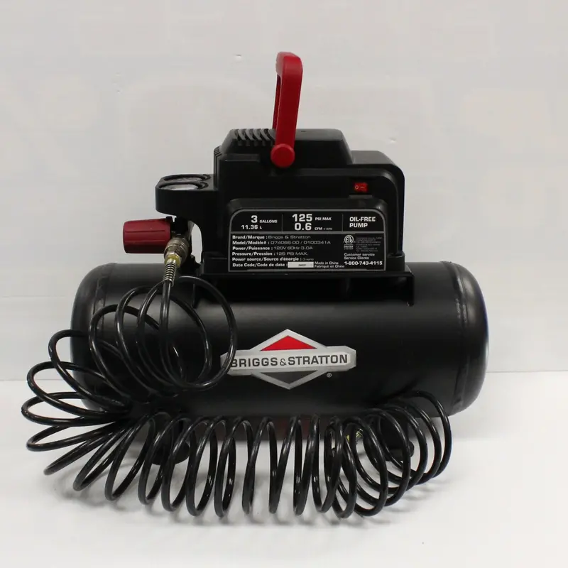 Briggs & Stratton 3-Gallon Portable Air Compressor (Model B1281) 1