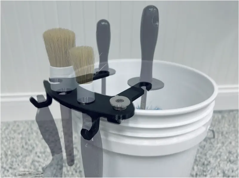 Bucketcaddy Organizer – Wheel, Tire & Detailing Brush Holder For 5- And 6-Gallon Buckets 1