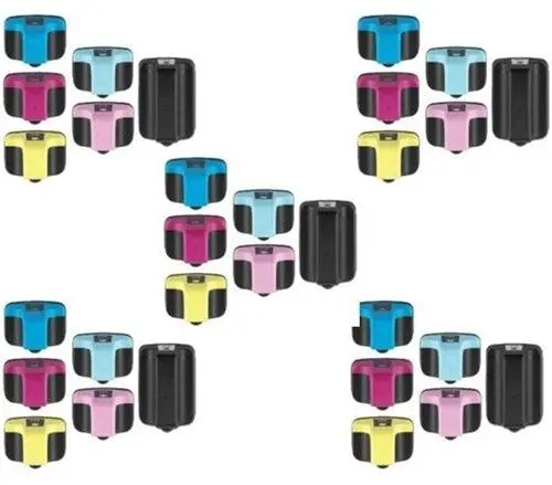 Bulk 30-Pack Hp 02 Remanufactured Ink Cartridges (5 Per Color) 1