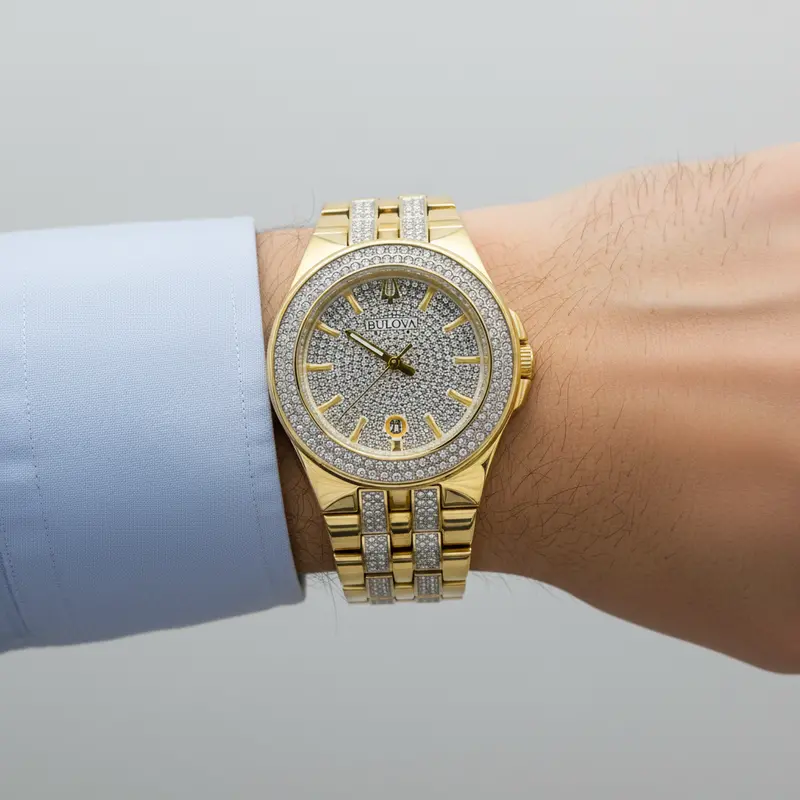 Bulova 98K102 Men'S Watch – Gold-Tone Stainless Steel 1