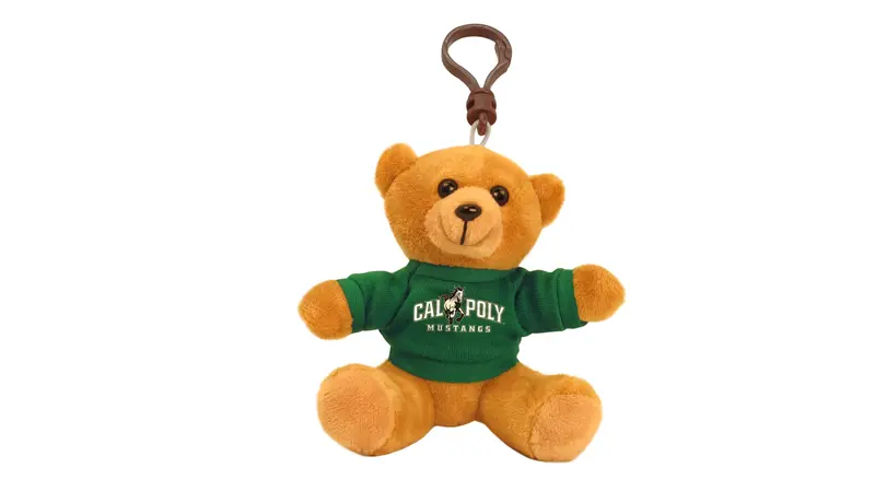 Cal Poly San Luis Obispo Mustangs Keychain – 4" Bear-Style Charm 1