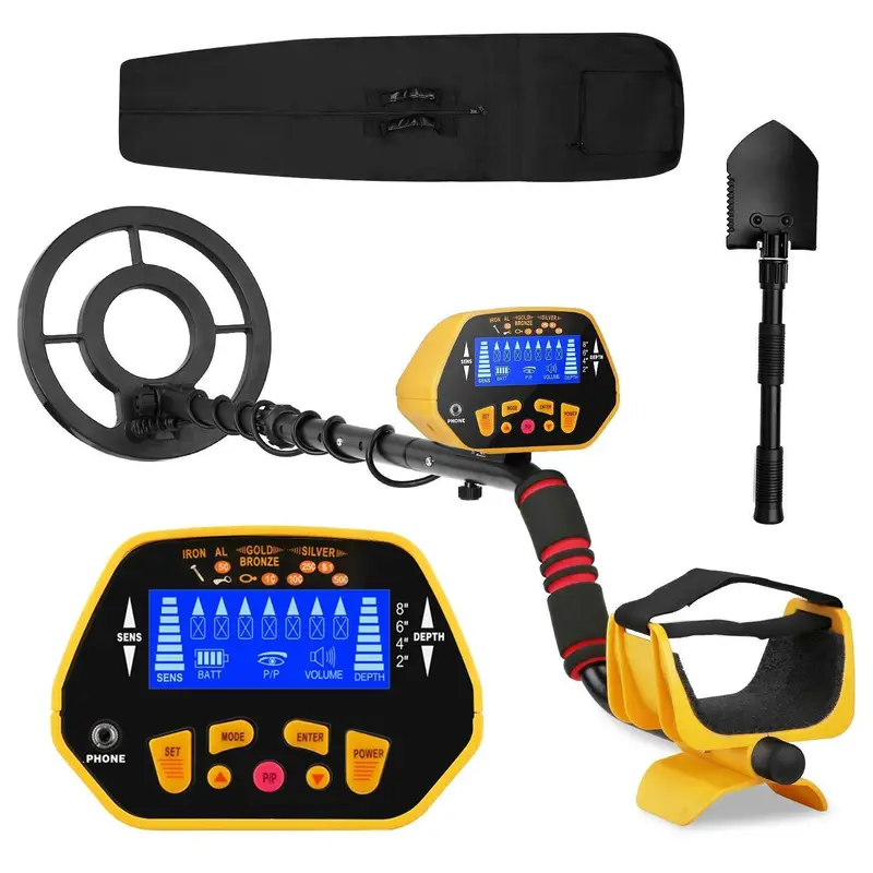 Canway Waterproof Metal Detector — Adjustable Sensitivity, Lcd Display, 7 Target Modes, Depth & Audio Alerts 1