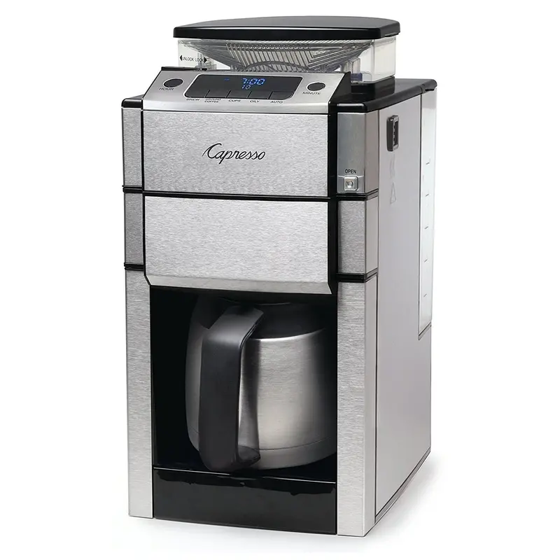 Capresso 488.05 Team Pro Plus Thermal Drip Coffee Maker – Silver Stainless Steel Body 1