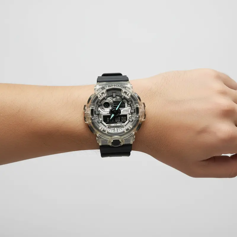 Casio G-Shock Ga-700Skc-1A Men'S Camo Skeleton Watch With Analog Dial 1