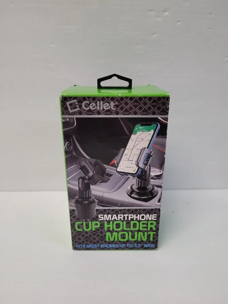 Cellet Adjustable Smartphone Cup Holder Mount – Vent & Dashboard Compatible (Model N79806-3) 1