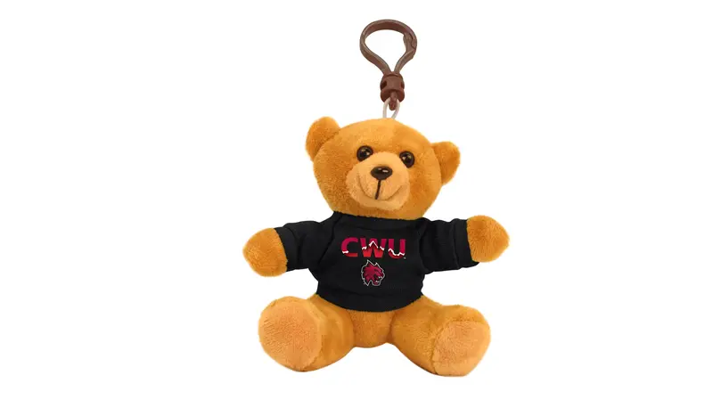 Central Washington University Wildcats Keychain – 4-Inch Bear Charm 1