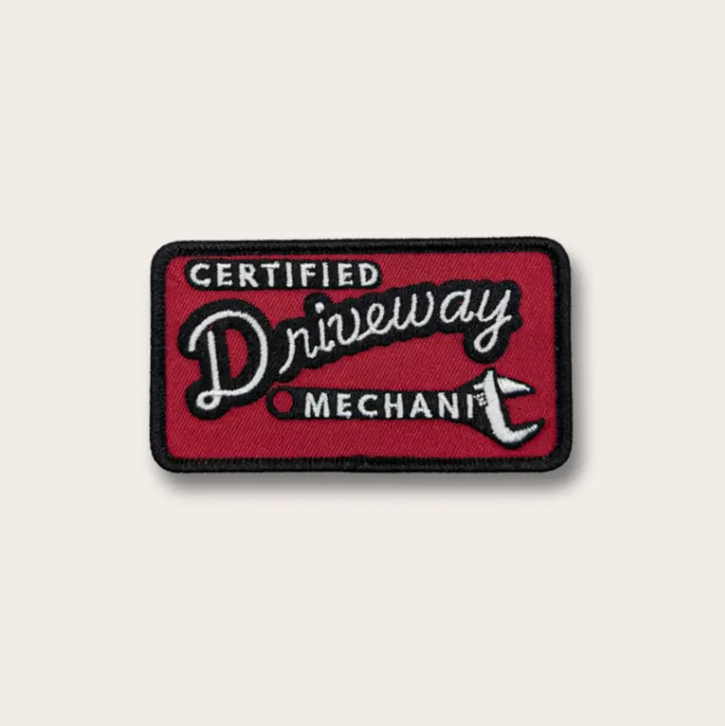 Certified Driveway Mechanic Embroidered Patch 1