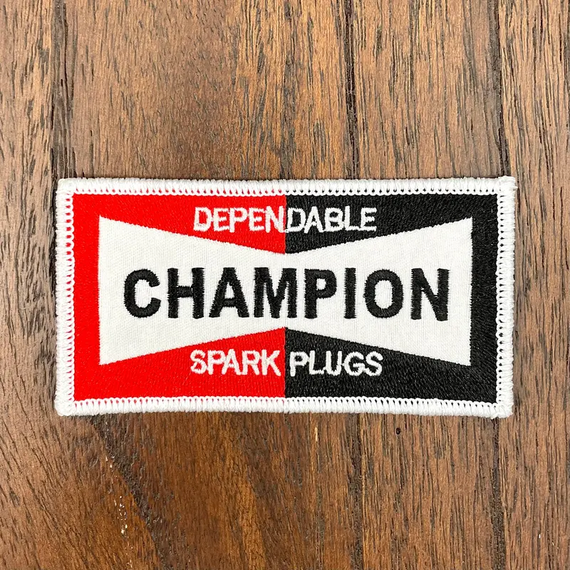 Champion Spark Plug Logo Patch 1