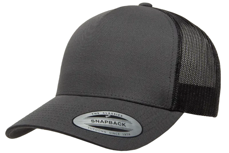 Charcoal Gray 5-Panel Structured Cap 1