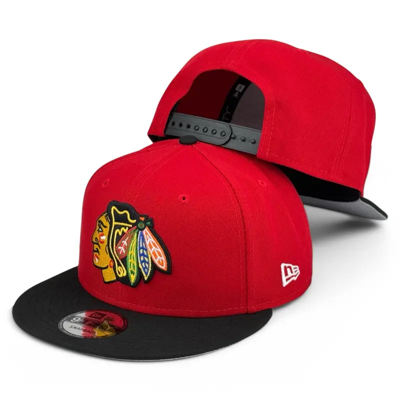 Chicago Blackhawks Red & Black Snapback – New Era 9Fifty 1