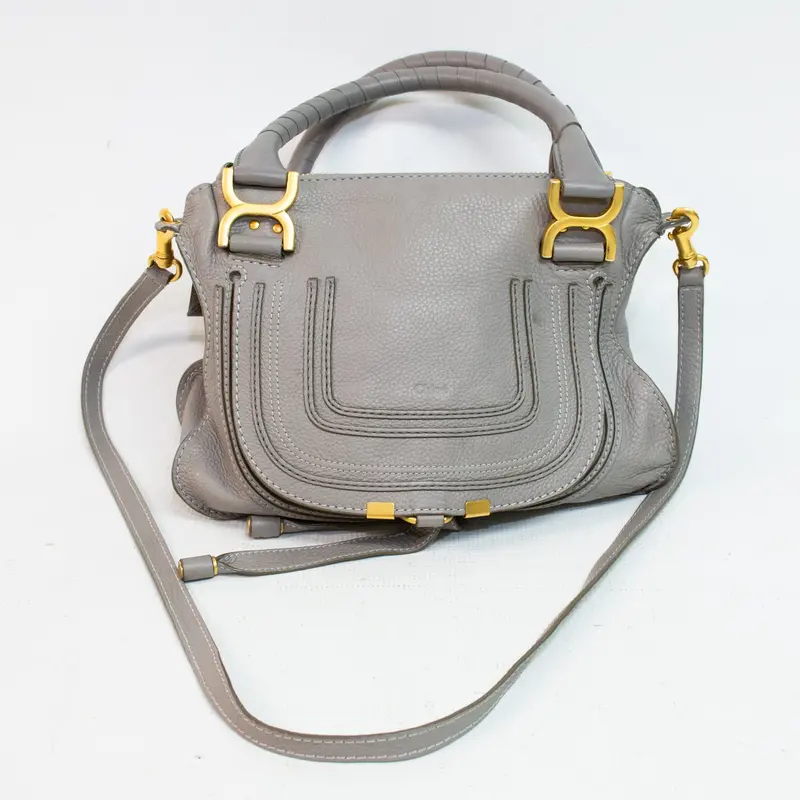 Chloé Marcie Small Textured Leather Tote – Net Sustain Collection 1