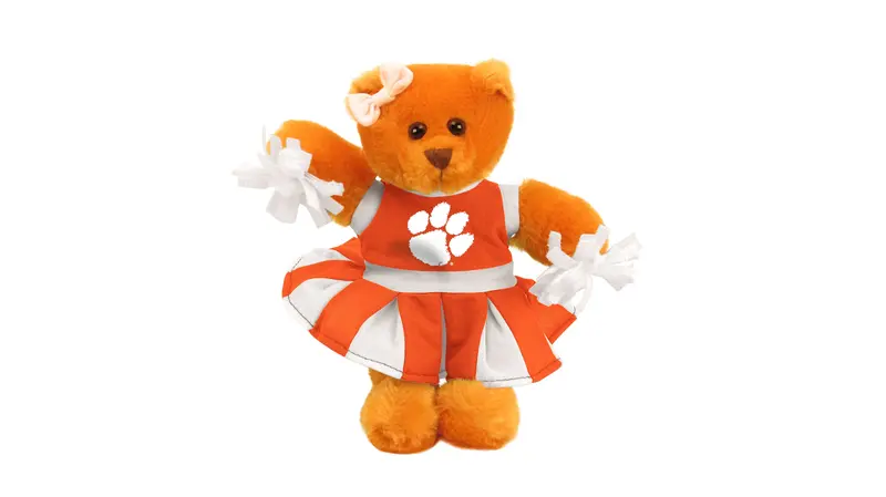 Clemson University 8-Inch Cheer Bear Plush 1