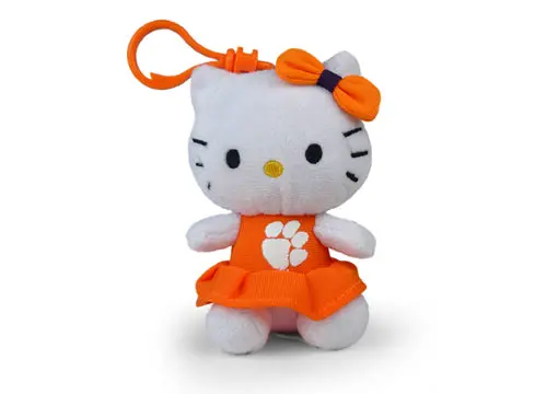 Clemson University Hello Kitty Keychain – 4" Tiger-Themed Keepsake 1