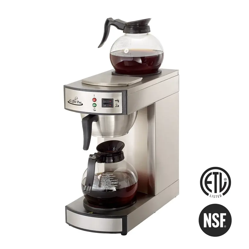 Coffee Pro Cprlg2 Twin-Station Institutional Warmer & Coffee Dispenser (Stainless Steel) 1