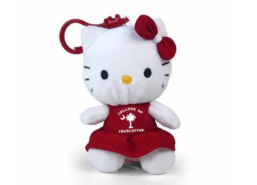 College Of Charleston Hello Kitty Keychain – 4" School Pride Item 1