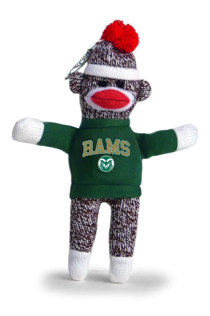 Colorado State University Sock Monkey Keychain – 4" Rams Spirit Accessory 1