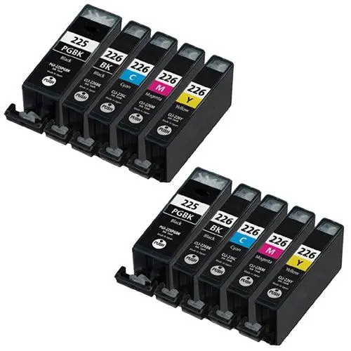 Compatible Canon Pgi-225 And Cli-226 Ink Cartridge 10-Pack – Dual Full Color Set 1