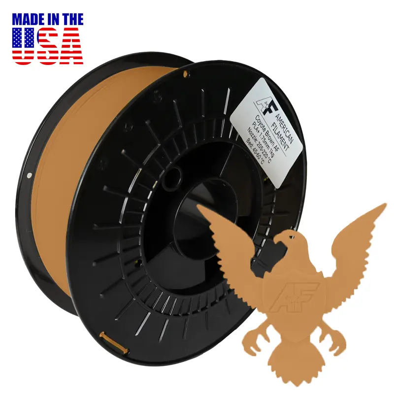 Coyote Brown Af Pla+ Filament – 1.75 Mm, Earth-Tone Neutral Shade For Prototyping And Aesthetic Builds 1