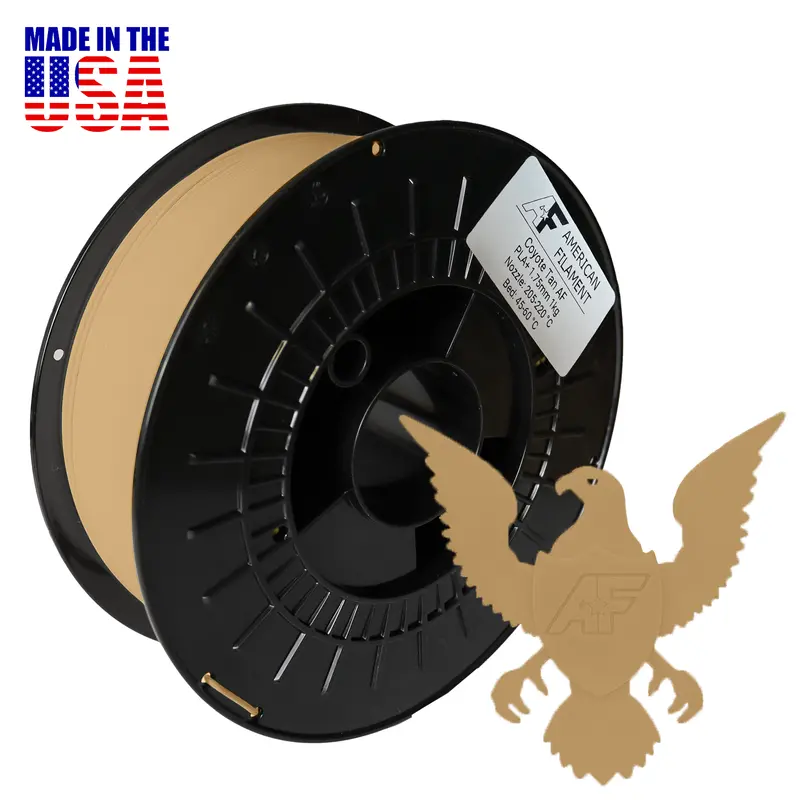 Coyote Tan Af Pla+ Filament – 1.75 Mm, Warm Desert-Inspired Color With Reliable Bed Adhesion 1