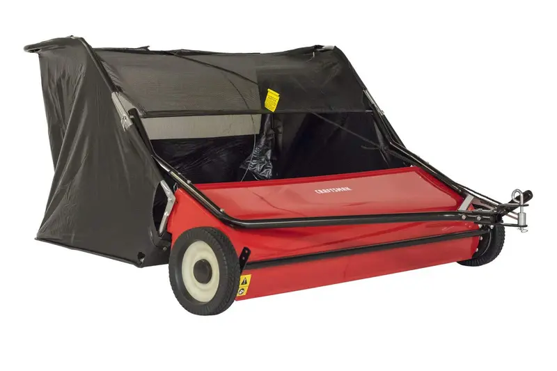 Craftsman Cmxgzbf7124546 52-Inch Tow-Behind Lawn Sweeper – Black 1