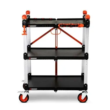 Crescent Siterunner Folding 3-Tier Jobsite Storage Cart 1