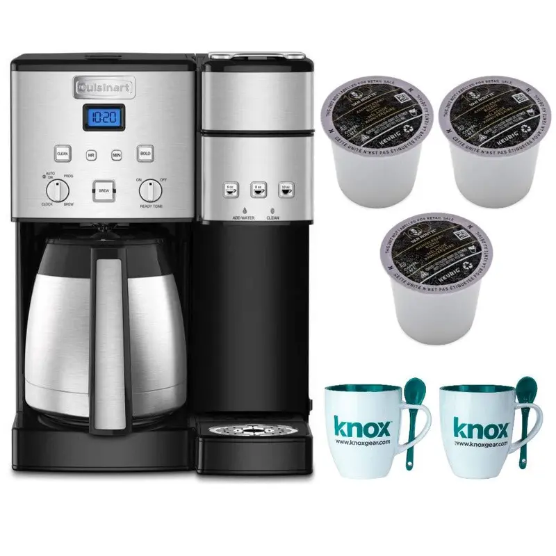 Cuisinart Ss-20 Coffee Center Bundle: 10-Cup Thermal Brewer, 9 Van Houtte K-Cups, And 2 Mugs – Silver 1