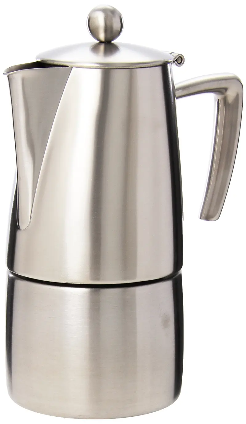Cuisinox Milano 4-Cup Stainless Steel Stovetop Espresso Maker – Italian-Style Moka Pot 1