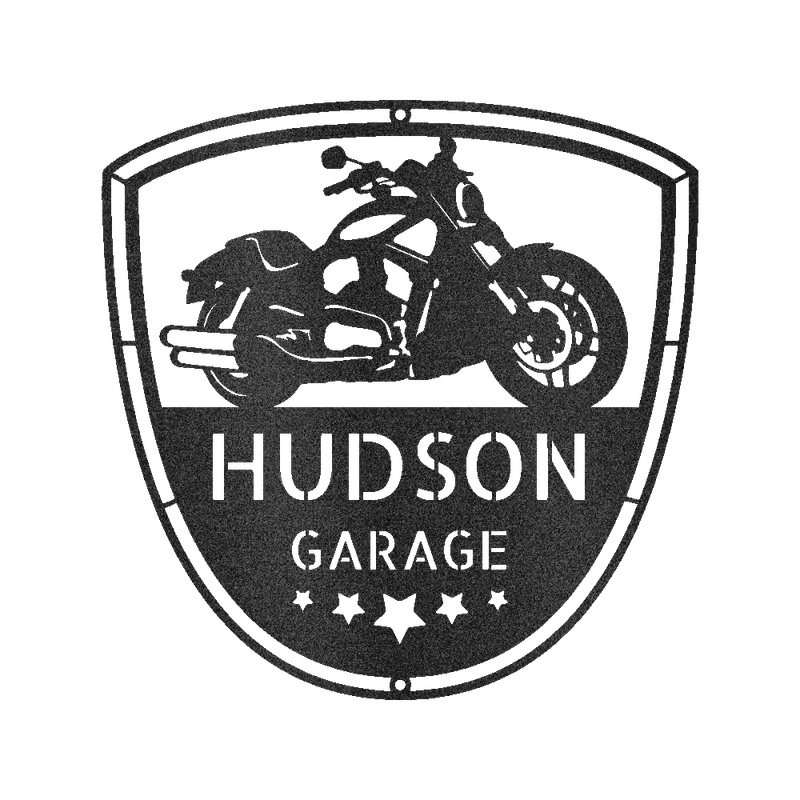 Custom Motorcycle Name Metal Sign – Rider-Centric Personalization 1