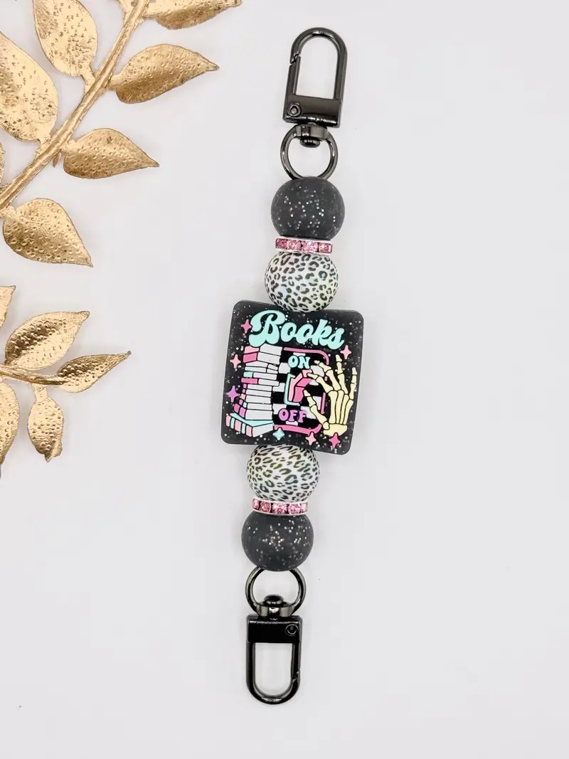Customizable E-Reader Strap – 'Books On' Motif 1