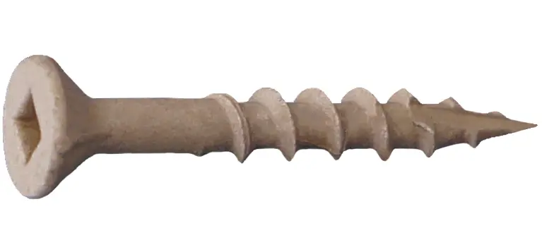 Dagger-Deck Tan Square-Head Deck Screws – 10" × 4", Type 17, Flat Nib, 1000-Pack 1
