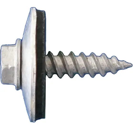 Daggerz 8" × 3/4" Hex Washer Sheet Metal Screws With 3/4" Aluminum Washer – Pack Of 3000 1