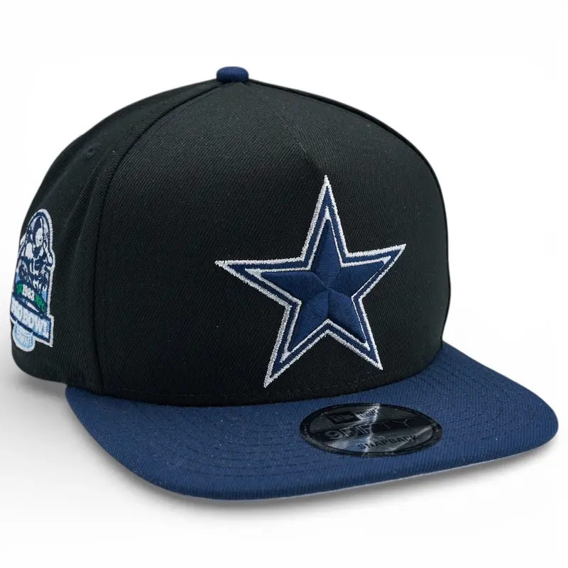Dallas Cowboys Black-And-Navy A-Frame Snapback – New Era 9Fifty 1
