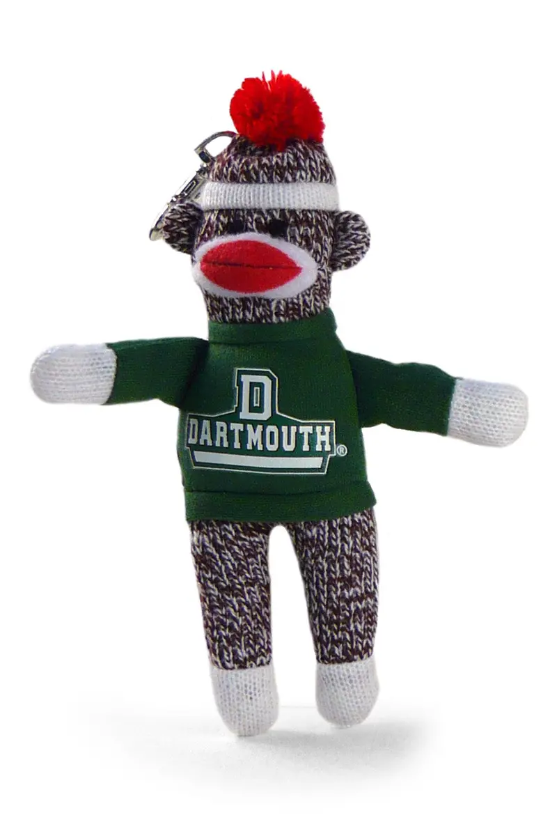 Dartmouth College Sock Monkey Keychain – 4" Ivy League Themed Keychain 1
