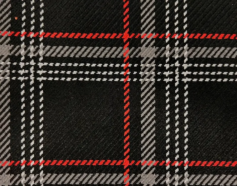 Deep Red Plaid Fabric – 54-Inch Width, Sold By The Yard 1
