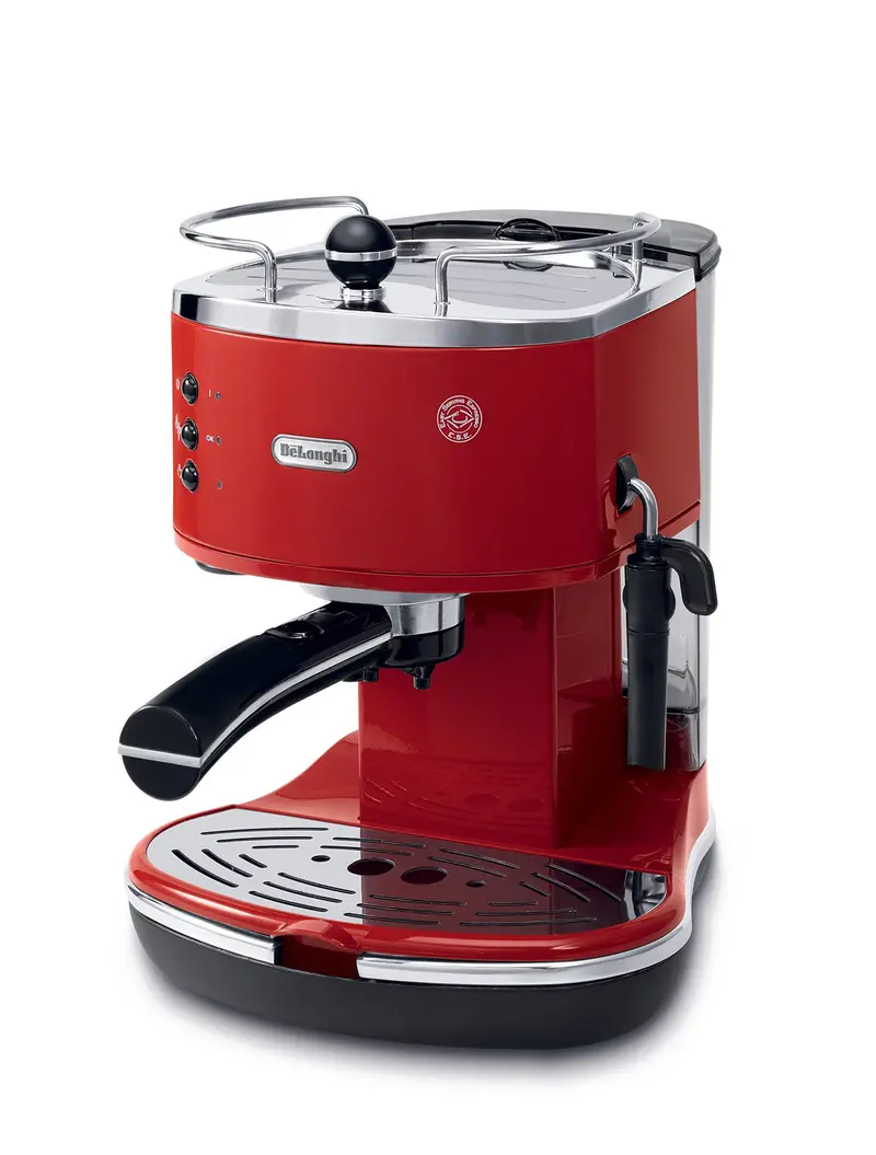 De'Longhi Eco310R Semi-Automatic Espresso Machine – Classic Red Design 1