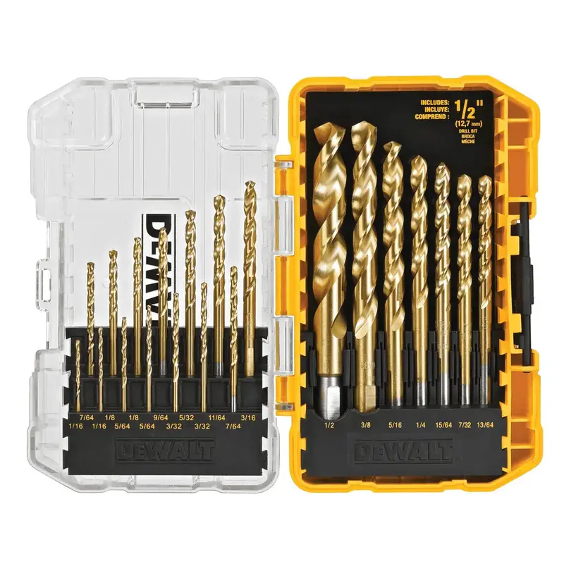 Dewalt 21-Piece Titanium Nitride-Coated Speed Tip Drill Bit Set 1