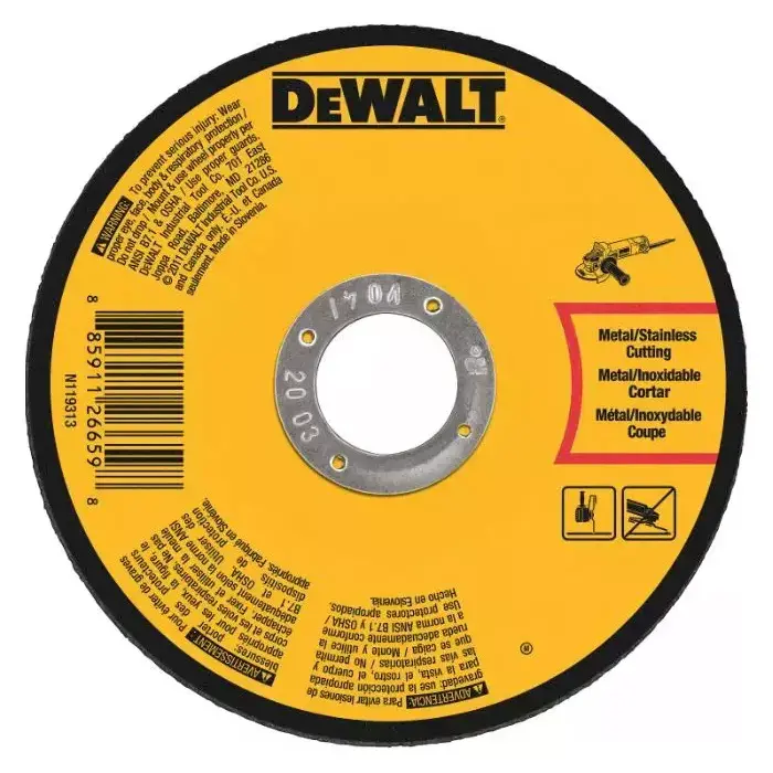 Dewalt 7-Inch X 1/4-Inch High-Efficiency Metal Grinding Disc 1