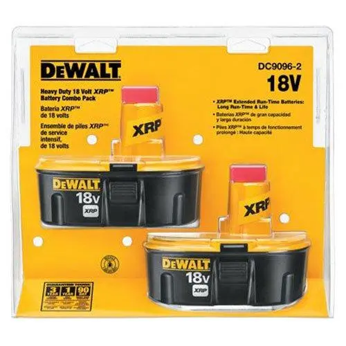Dewalt Dc9096-2 18V Xrp Nicd Battery Combo Pack – Two High-Capacity Units 1