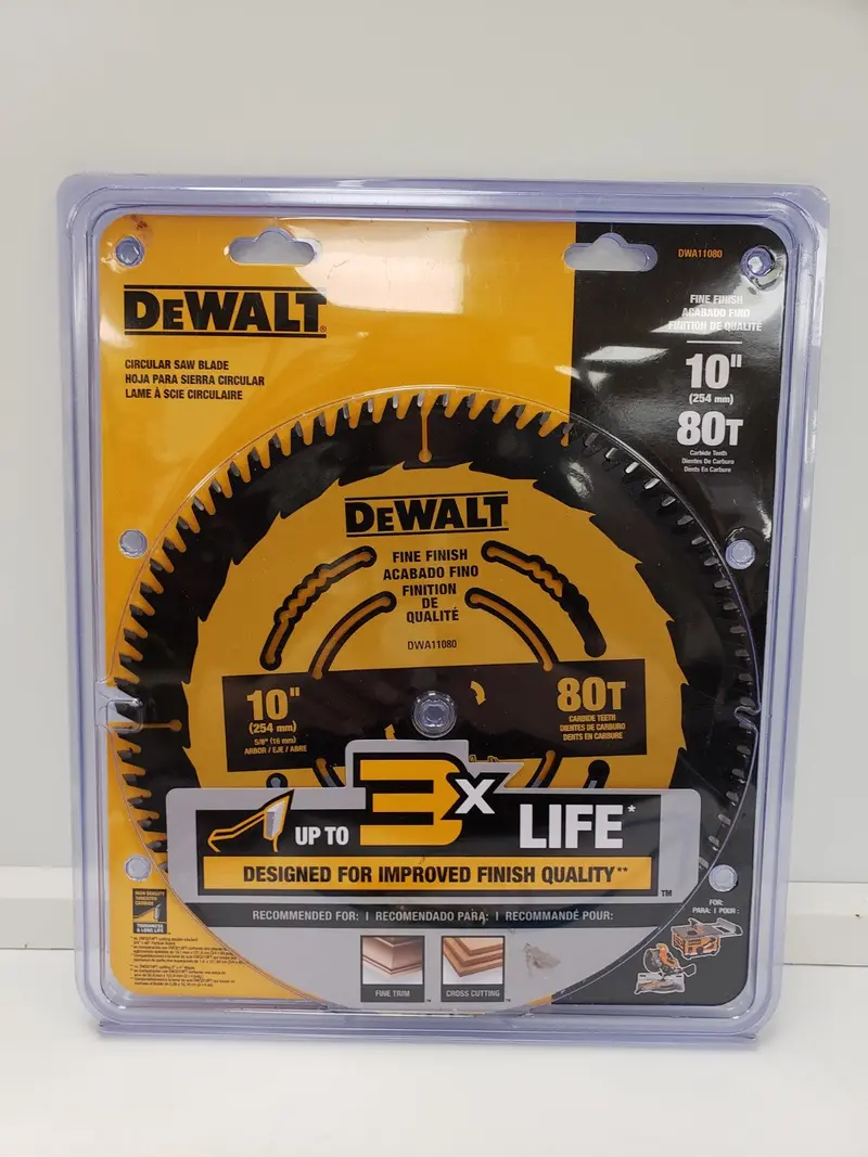 Dewalt Dwa11080 10-Inch Circular Saw Blade – Carbide-Tipped For Wood & Plywood, 92106-3 1