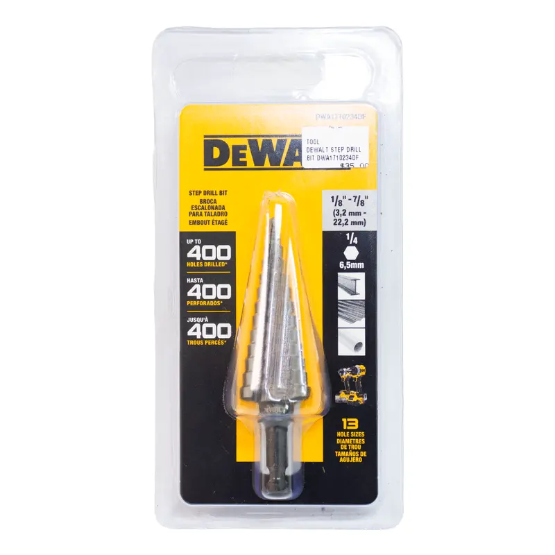 Dewalt Dwa1710234Df Multi-Step Drill Bit For Metal And Sheet Materials 1