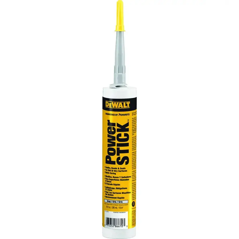 Dewalt Powerstick White Construction Adhesive Sealant — 10 Oz Cartridge 1