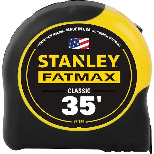 Dewalt Stanley Fatmax 35-Foot Classic Tape Measure With Dual-Sided Blade 1