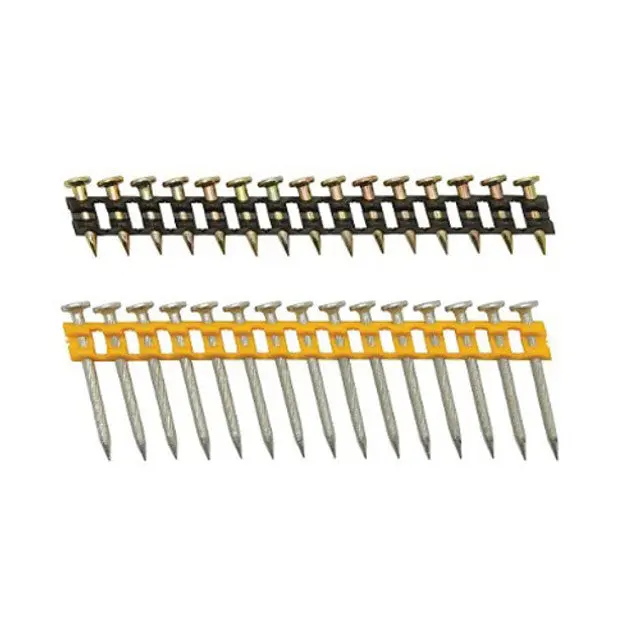 Dewalt Zinc-Plated Concrete Nails – .108" X 1-3/8", Collated, For Masonry Fastening 1
