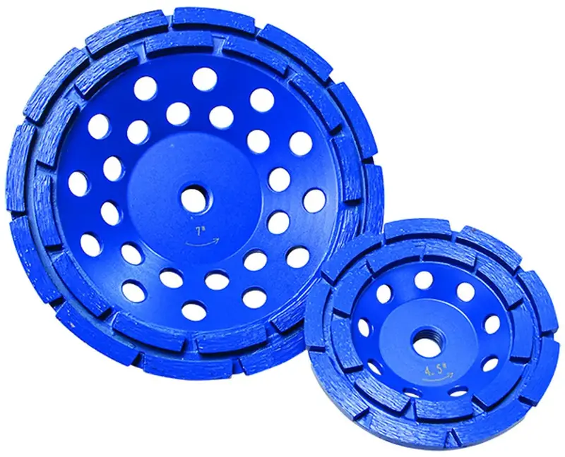 Diamond Products 4-Inch Star Blue Double-Row Diamond Cup Grinder – 5/8"-11 Thread 1