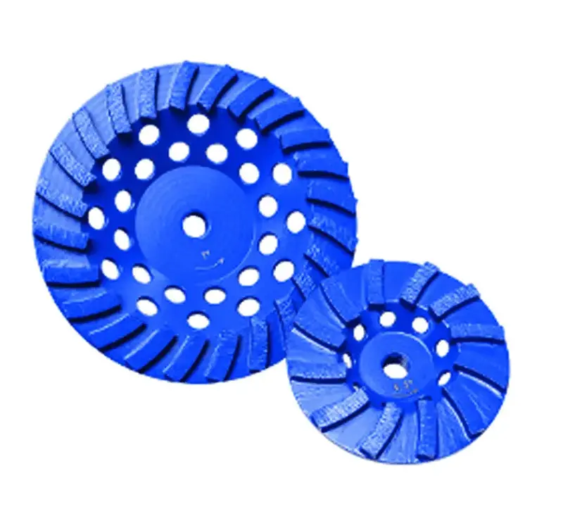 Diamond Products 7-Inch Star Blue Spiral Turbo Cup Grinder – 24-Segment Design (5/8"-11 Thread) 1