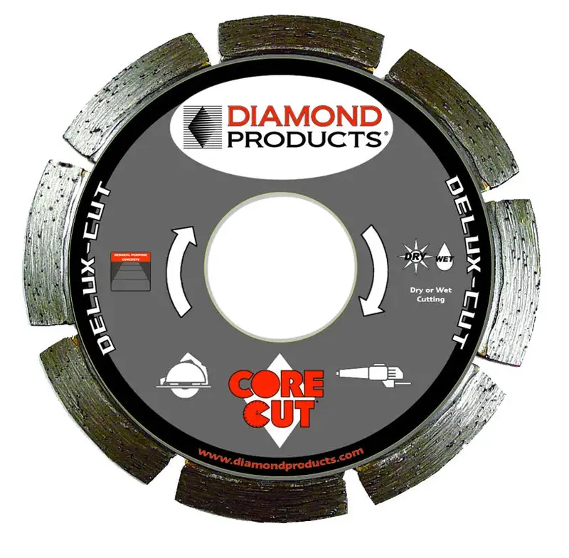 Diamond Products 7" × 0.080" Deluxe-Cut Segmented Diamond Blade — Small-Diameter 1