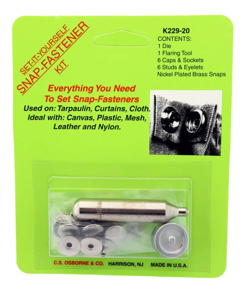 Diy Snap Fastener Installation Kit For Fabric And Leather 1